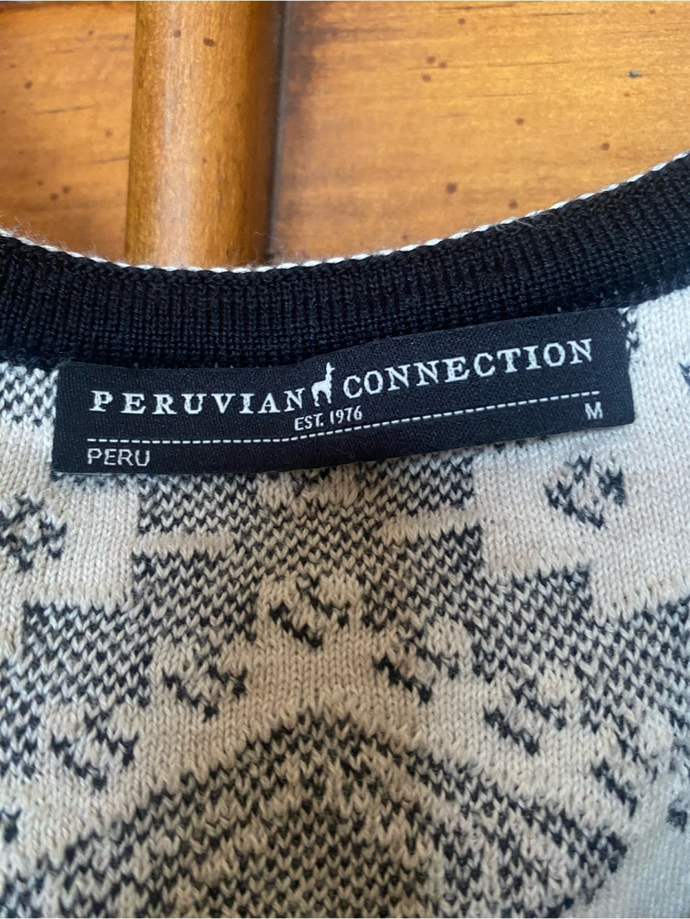 Peruvian Connection Black & White Aztec Midi Dress - Picture 2 of 4